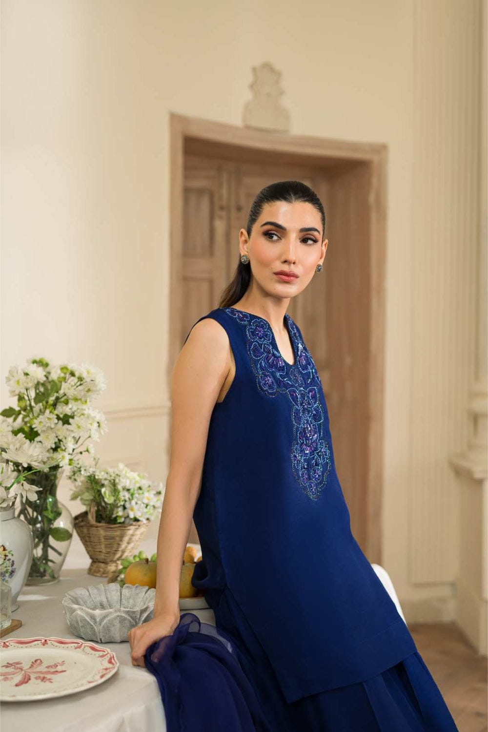3-piece set on premium Korean Raw Silk By Miryaan Store