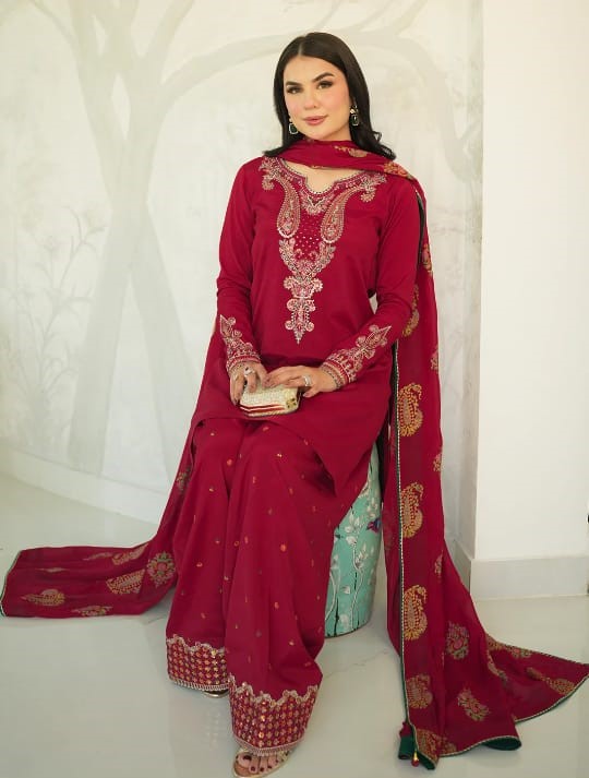 Sophistication in Silk premium 3-piece stitched by Miryaan Store