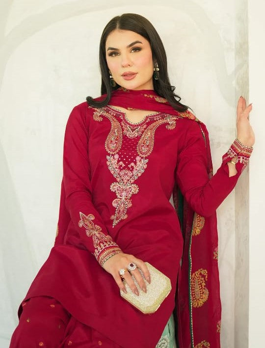 Sophistication in Silk premium 3-piece stitched by Miryaan Store