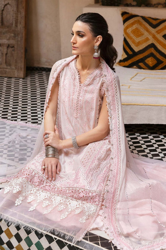 3-piece stitched embroidered lawn suit by Miryaan Store
